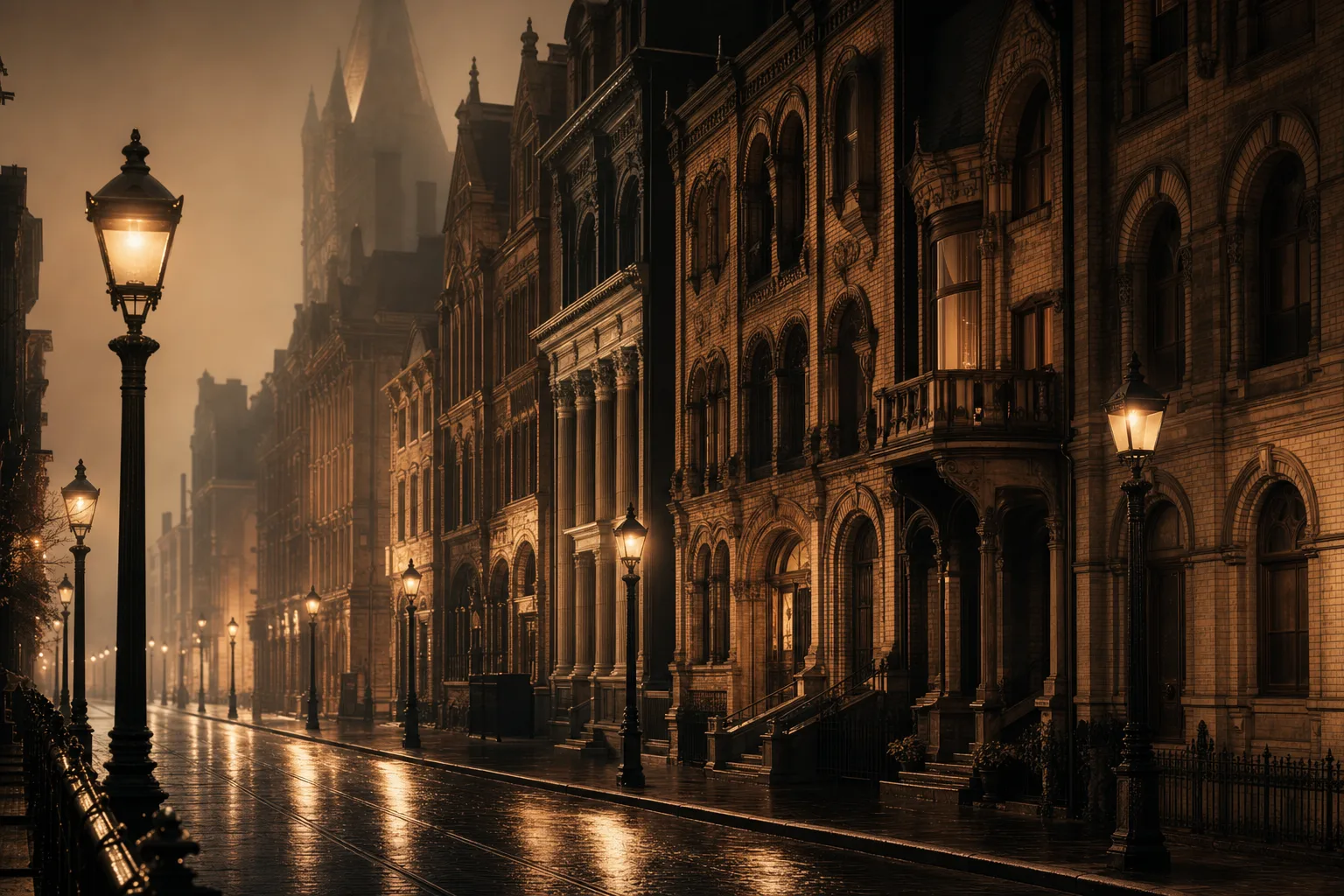Victorian-era Toronto streetscape — early courtesan heritage in the growing city